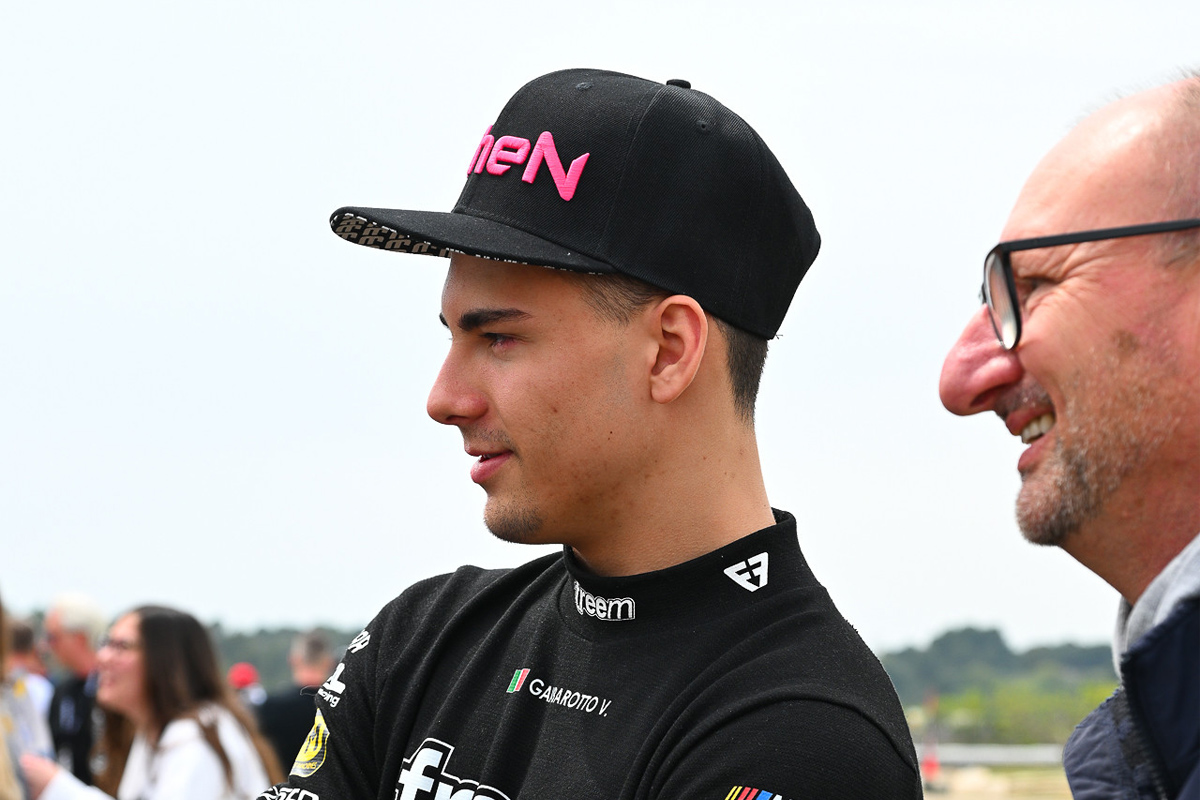 Valentino Gambarotto during the 2025 Valencia NASCAR Fest at Circuit Ricardo Tormo