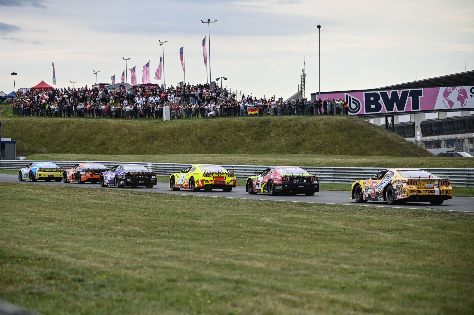 The six-way lead battle that became the big talking point from EuroNASCAR OPEN at Oschersleben