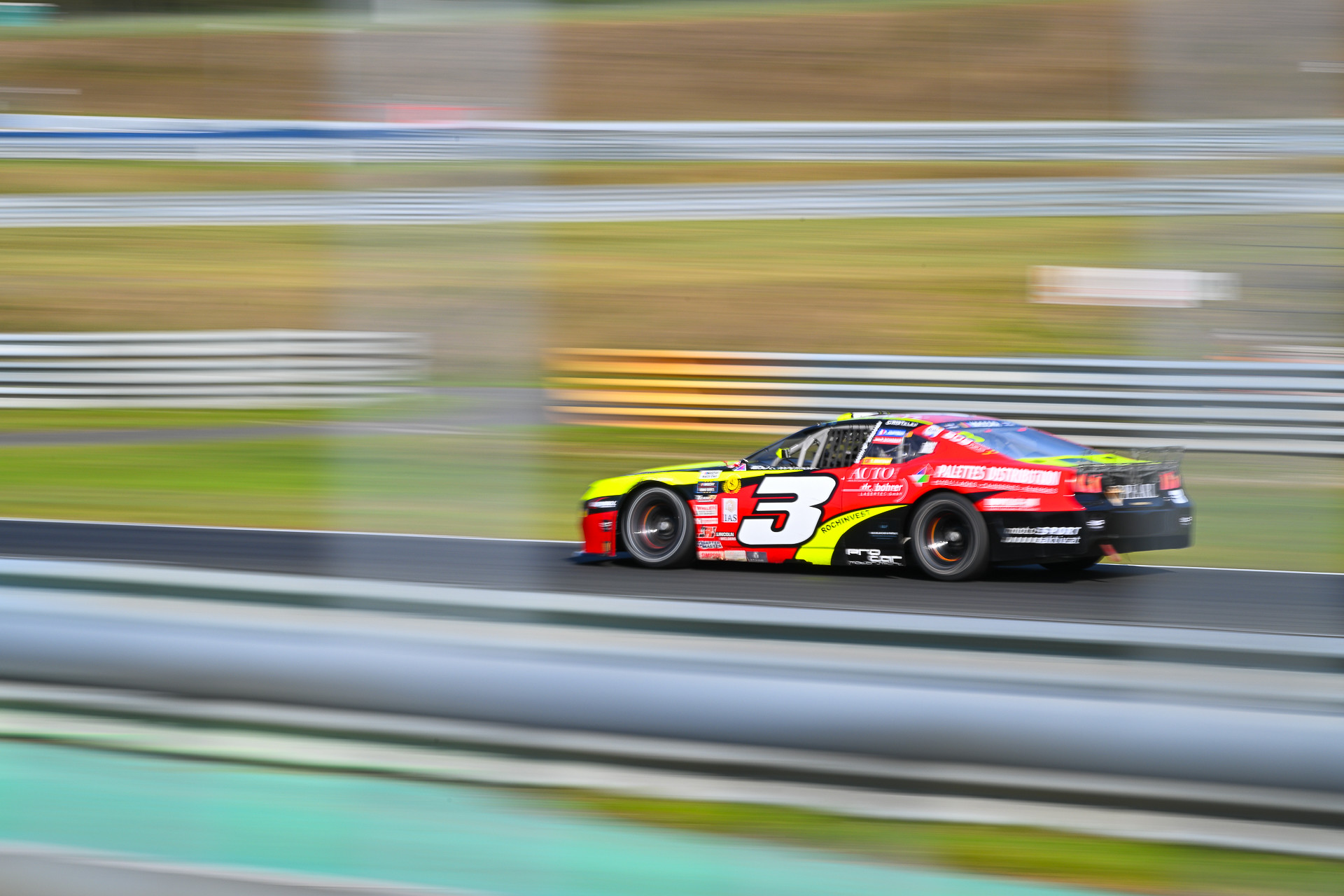 Patrick Schober speeds off into the distance during the 2025 NASCAR GP Germany at Oschersleben