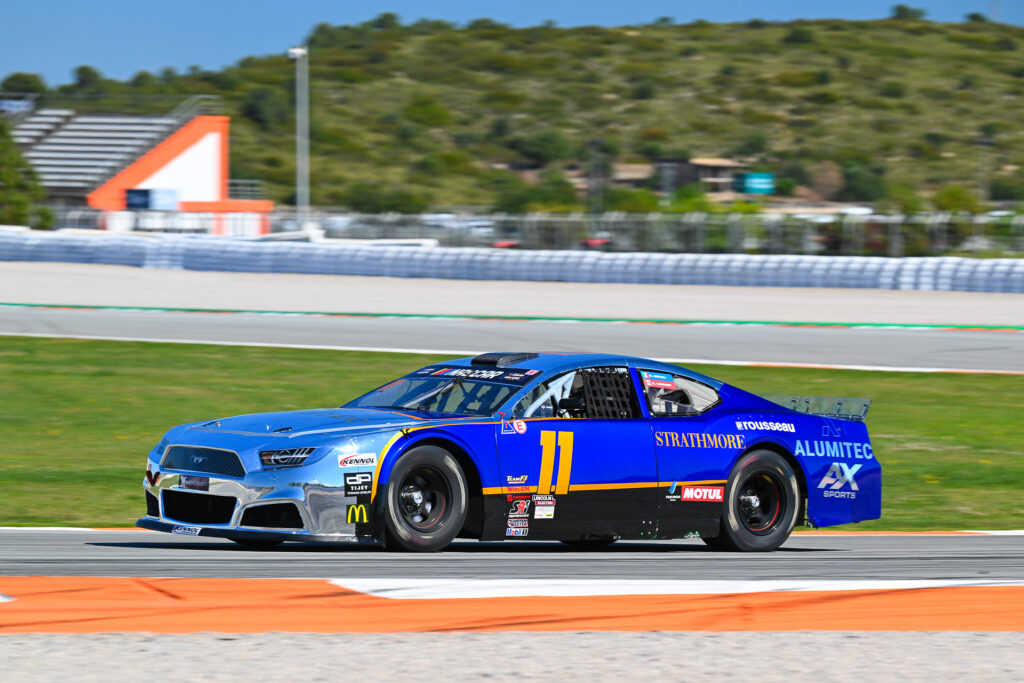 Raphaël Lessard laps Circuit Ricardo Tormo for the first time onboard the AX Sports-sponsored #11 Alumitec Ford