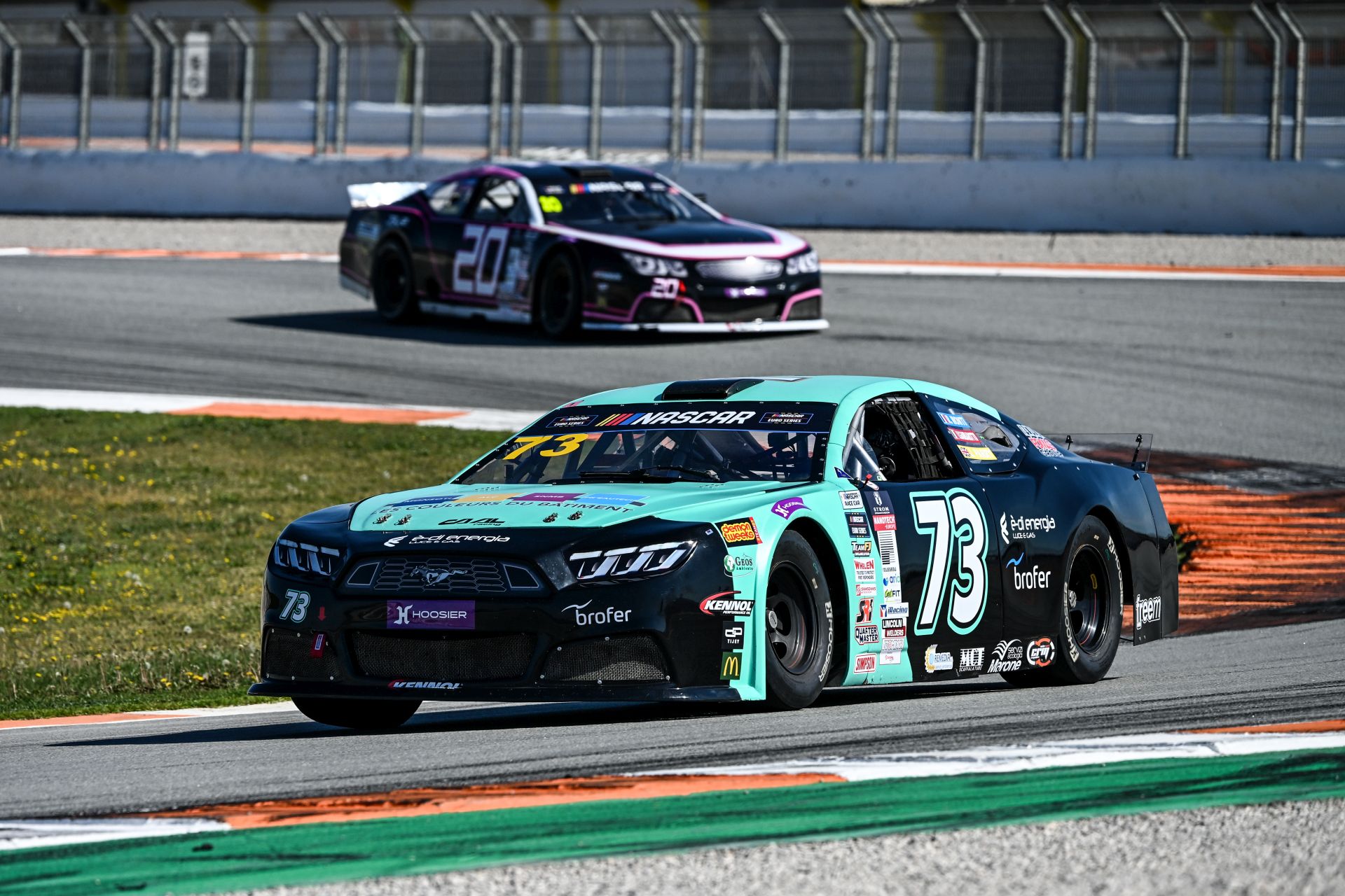 Jacob Parry (#73) leads Ofek Eliyahu (#20) on his way to a maiden Rookie Challenge win in Valencia